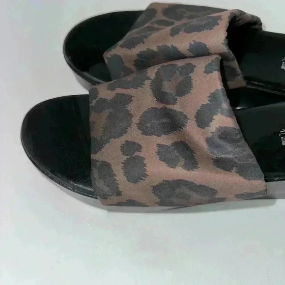 90s Platty Crazy Train Leopard Platform Sandals Size 10 Brown / Women’s - Picture 3 of 10